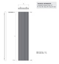 Galena Vertical Aluminium Radiator