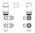 Twin Star TRV - Angled (50mm Centres)