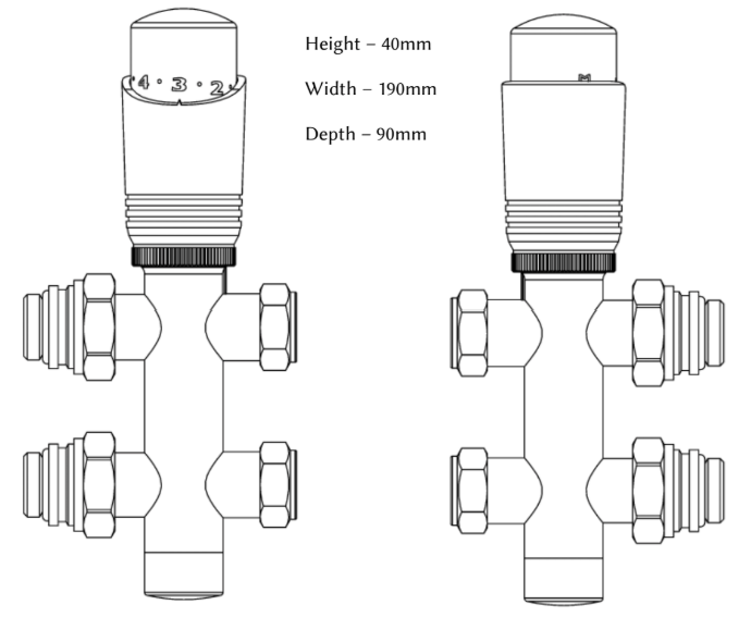 Twin Star TRV - Straight (50mm Centres)